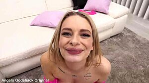 Naomi love engages in hardcore anal quickie with gaping asshole and rough assfucking, no pussy involved.