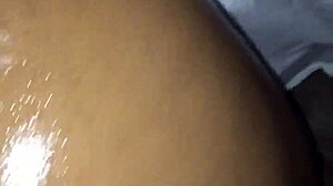 i had to drop my big black cock in this oiled big ass