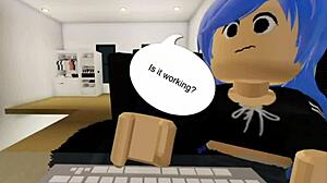 Oh, roblox girl gets fucked by intruder!