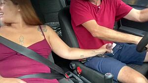 Paying For Car Ride To Nudist Beach, Then Fingering Ass At Night