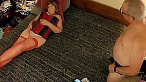 Hey, wanna see this elegant granny suck cock like a pro?