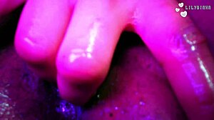 Juicy student masturbates and fingers her tight pussy