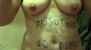 European Slave Humiliated In Bondage Urinal