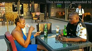 HonryBlack Porn1: Ebony Goddess Meets Naija Star for Bar Fun