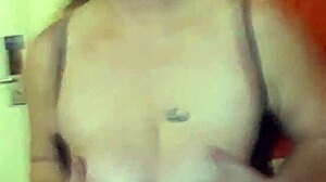 milf teasing huge tits homemade