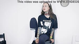 Maris Very 1St Casting With Big Black Cock Blowjob And Monster Cock