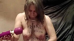 European Slave Humiliated In Bondage Urinal