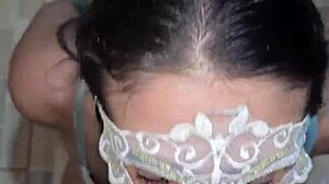 Sailor girl Alisa works her husband’s rod until a messy facial finish. What a wild interracial handjob!