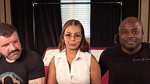 Desperate amateurs hot milf big ass latina in spitroat threesome pov action