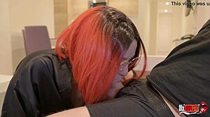 can the stepmother resist when he pulls out his penis and masturbates in front of her?