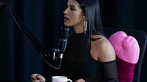 Val Mineirinha Wins Swing Cast In Sheer Red Lingerie