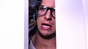 Threesome With Roommate's Girlfriend And Big Cock Facial