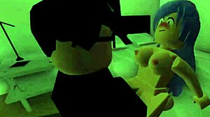 Oh, roblox girl gets fucked by intruder!