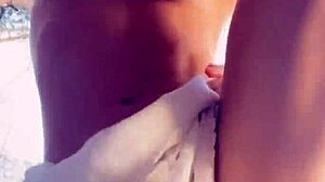 Horny babe gets rough doggystyle in the woods 😈