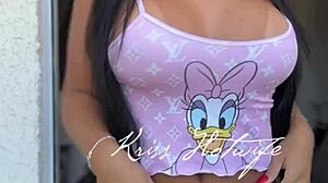 Your naked neighbor dances seductively at the fan club.