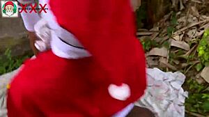 African Santa fucks stepdaughter of friend in bush