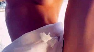 Horny babe gets rough doggystyle in the woods 😈