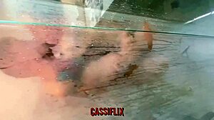 Blonde Amateur Gets Fingered in Shower