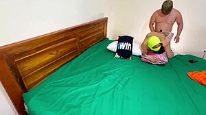 stepsister's husband fucks me hard without condom in homemade passion