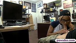 tight blonde glasses babe banged hard