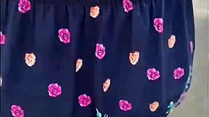 Following a fat Latina mommy bent over in the street, exposing her big ass