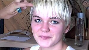 harlow harrison gets fucked hard and sweats before swallowing