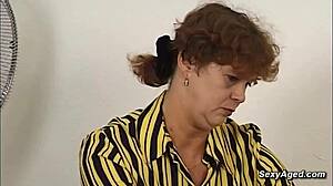 German Mature with Hairy Pussy Nailed by Huge Cock