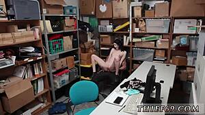 hey, police man fucks emo teen suspect he caught at shop