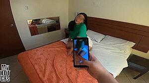 Beautiful young Lucia arrives for lingerie modeling, but the casting turns into a passionate encounter with cum on her big tits