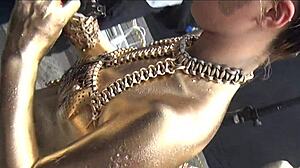 Nude Show With Slipping Costume Revealing Nipples