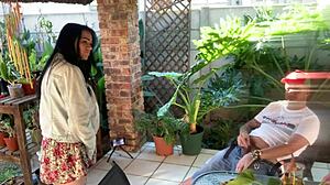 Mutual masturbation outdoor with my stepsis