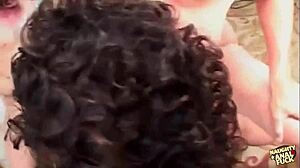 jayna oso enjoys dp from two guys, cum in mouth