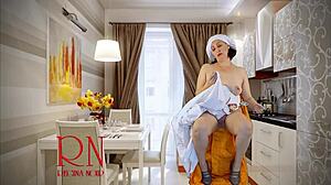 Cinderella Without Panties Sews Dresses For Her Stepmother And Stepsisters