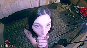 Petite Lexus Love Feels Deep Emotions In Intense Blowjob