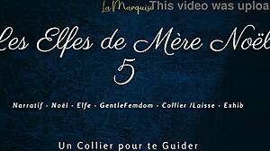 French femdom with dirty talk and leash,