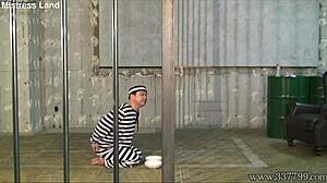 Japanese femdom yun uses strapon and handjob