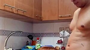 Best Kitchen Fuck with My Stepmom in Hot Action