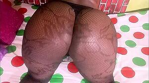 ebony ass bent over for big cock cumshot