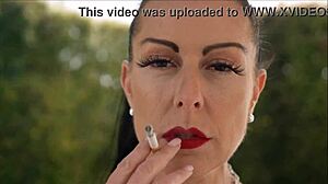 Denise Klarskov and friend explore smoking fetish in USA
