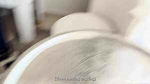 First Time Business Trip Servicing Boss's Cock And Destroying Ass