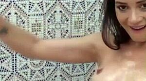 Italian milf sucks and fucks monster cocks