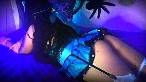 Agatha Dolly unboxes vibrator in Alice in Wonderland theme