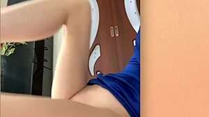 Tearing my panties for easier masturbation, but can you handle this intense blowjob?