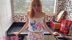 I got my ass fucked in sheer lingerie this morning