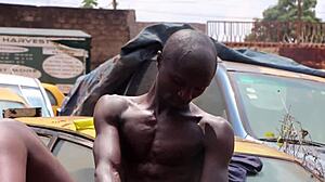 publicly in the garage i fuck my client with big black cock 😏