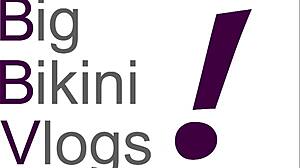 mrs james flaunts heavy breasts in a big bikini, but what's her secret? heavy silicone or natural?