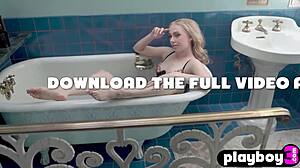 Beautiful Blonde Teen Poses Naked, Clothes Ripped, Looking Stunning