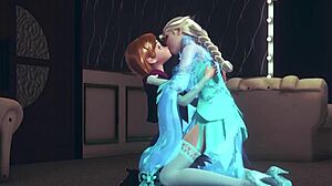 Futa Elsa Teases Anna In This Frozen Parody Scene