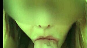 pov blowjob with aurora in amateur sucking session