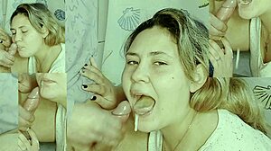 Cumshot Explosion on Teen Slut in Rough Homemade Anal Action